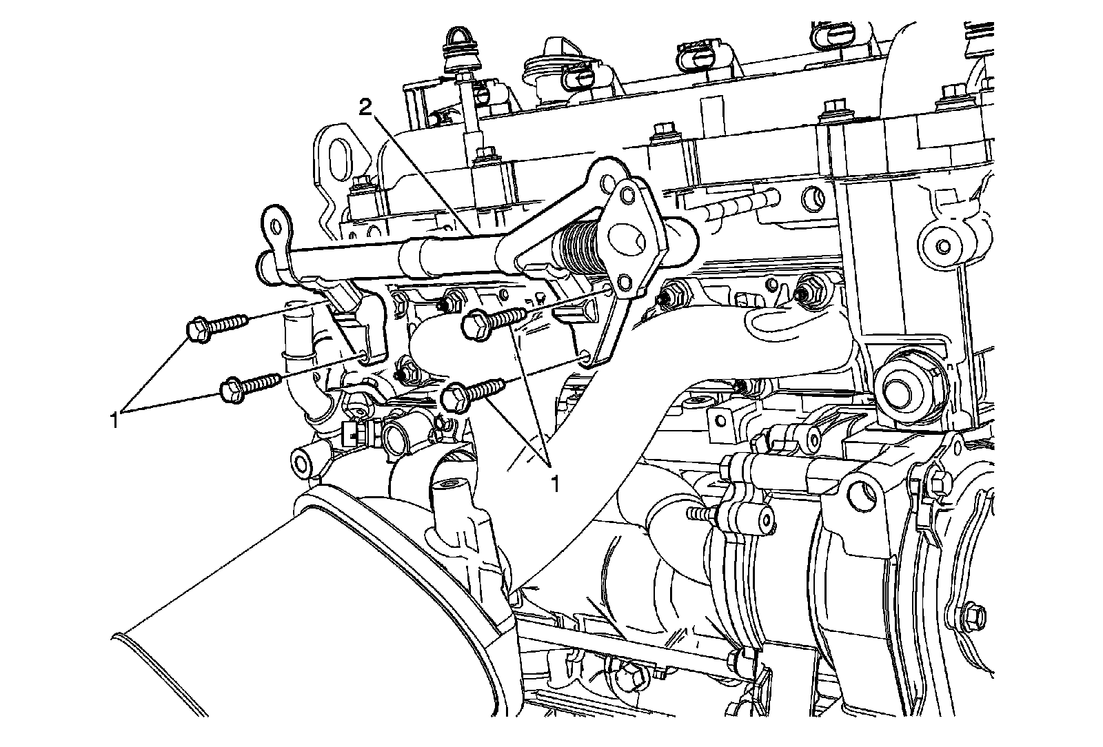 Factory diagram — Air Injection Hose/Tube