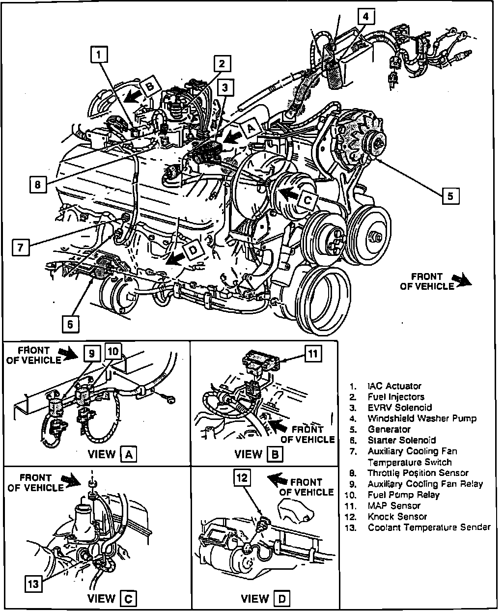 Factory diagram — Windshield Washer Pump