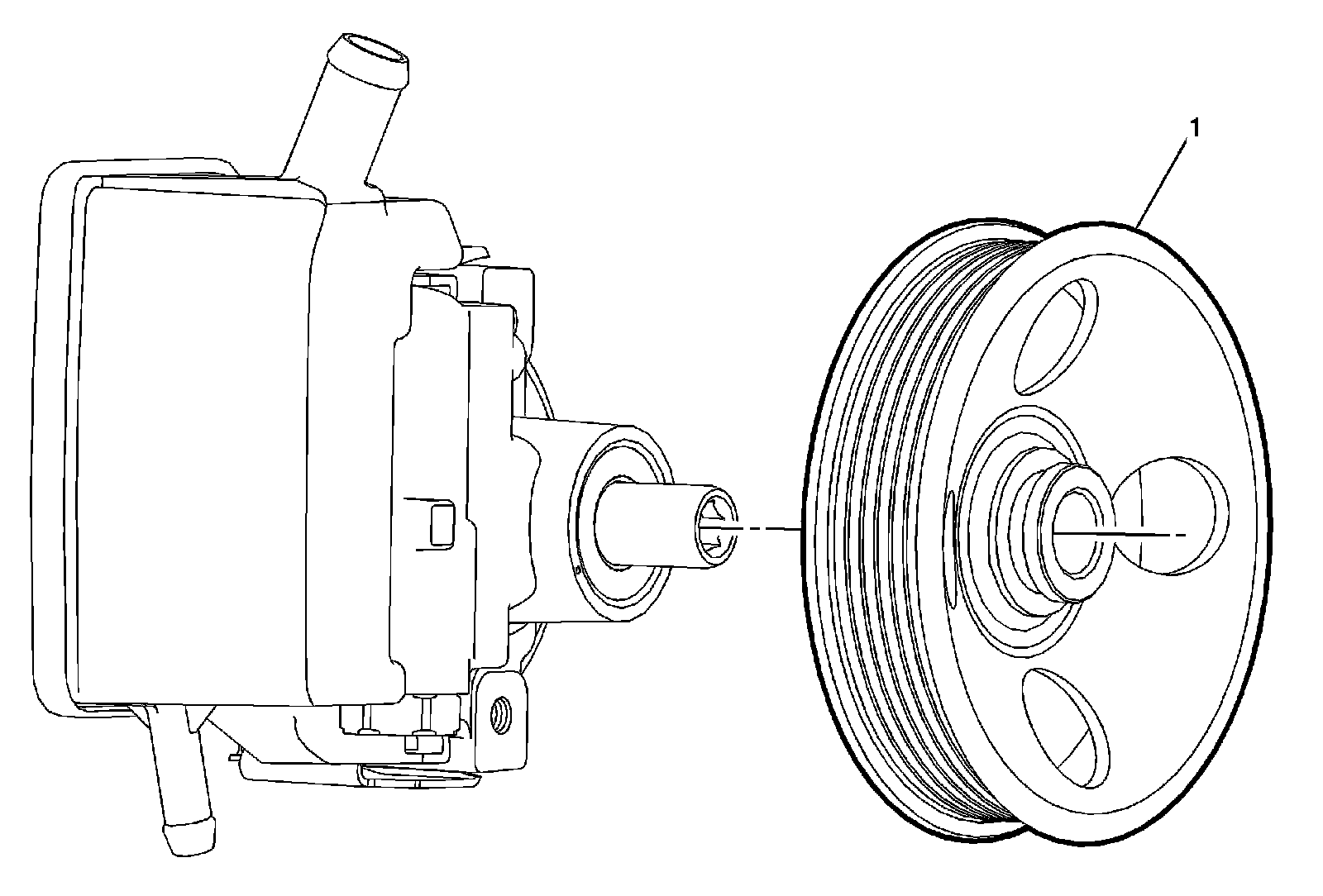 Factory diagram — Power Steering Pump