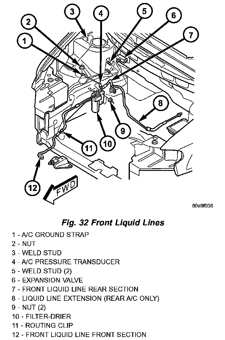 Factory diagram — Receiver Dryer