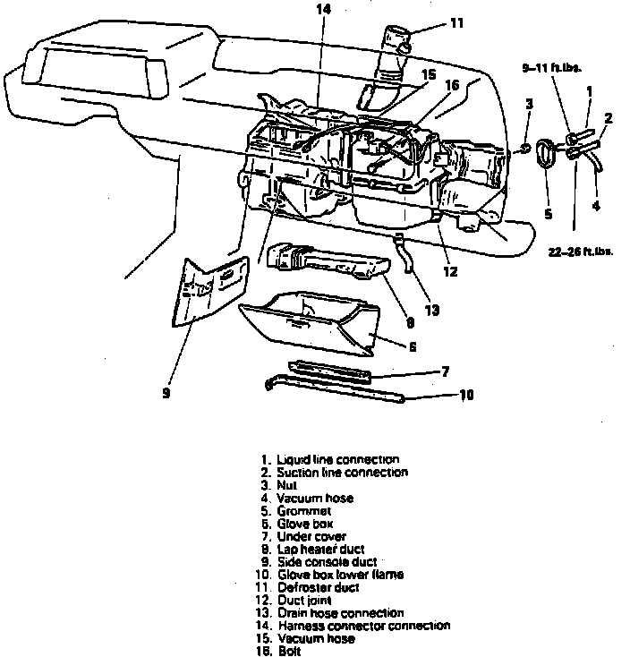 Factory diagram — Evaporator Core