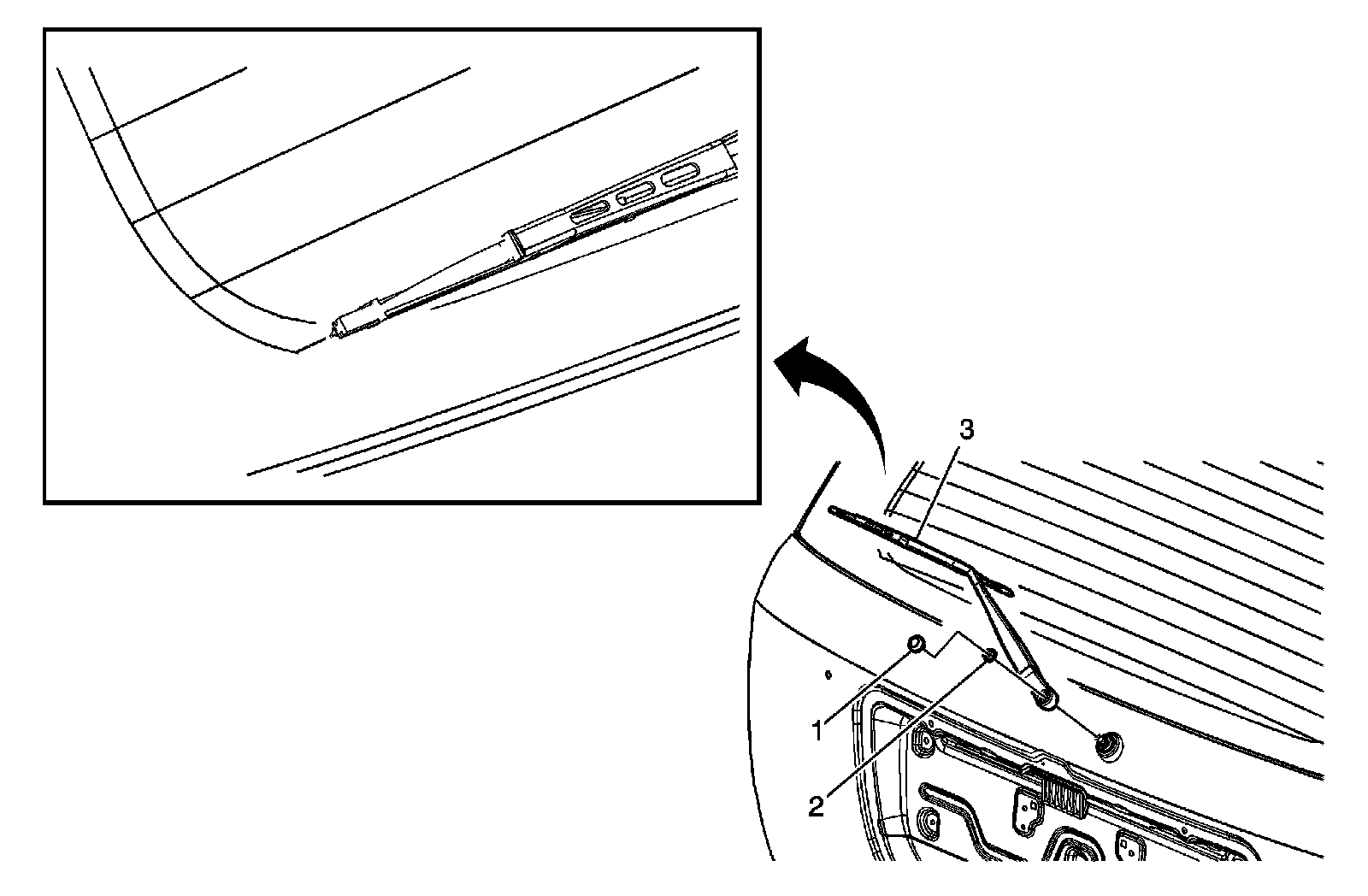 Factory diagram — Wiper Arm