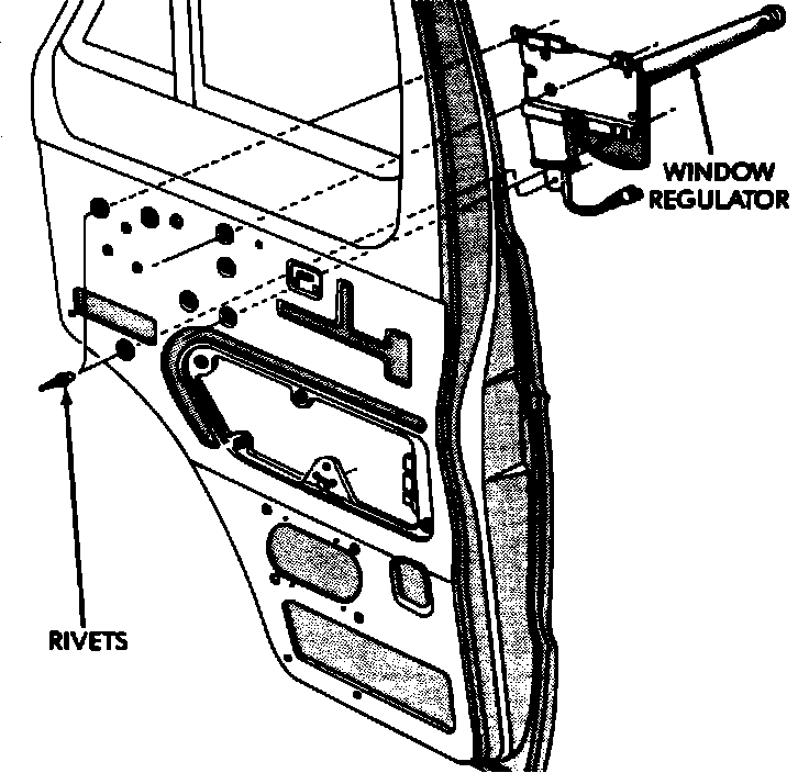 Factory diagram — Front Door Window Motor