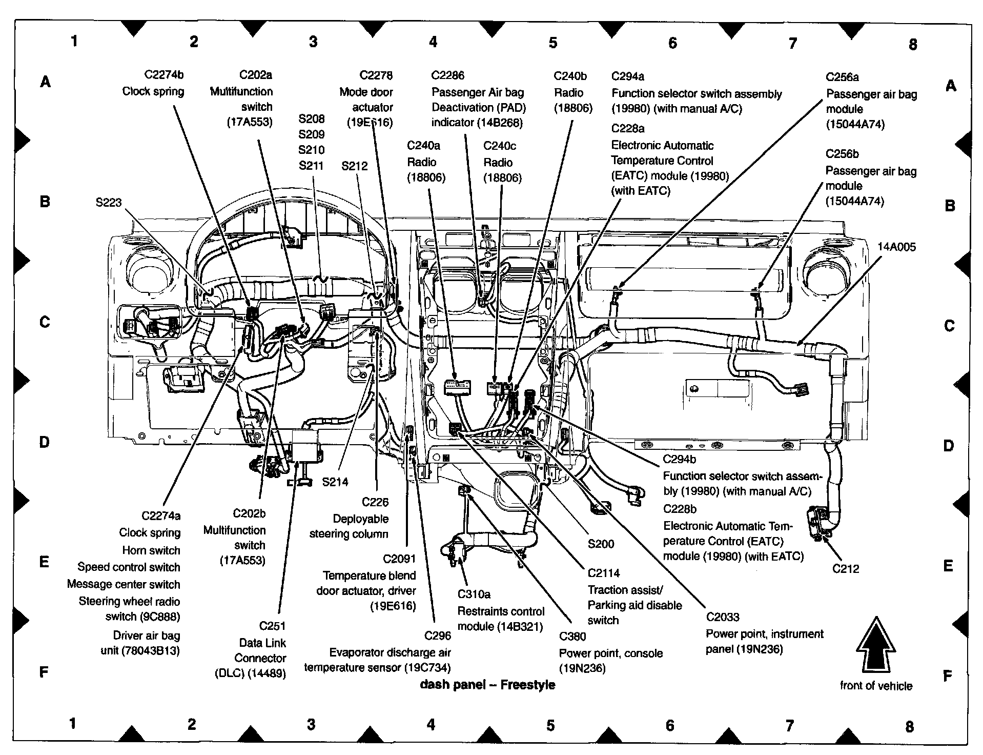 Factory diagram — Headlamp Dimmer Switch