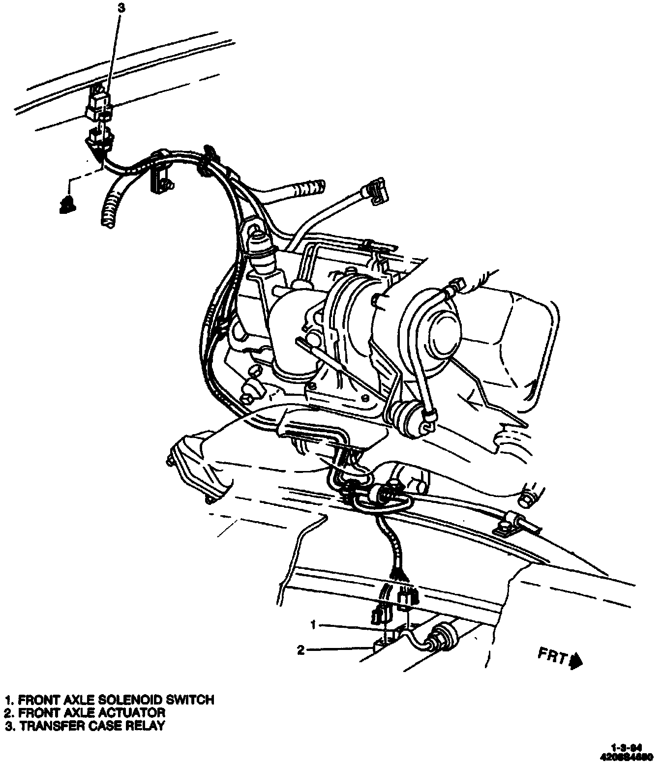 Factory diagram — Four Wheel Drive Selector Relay