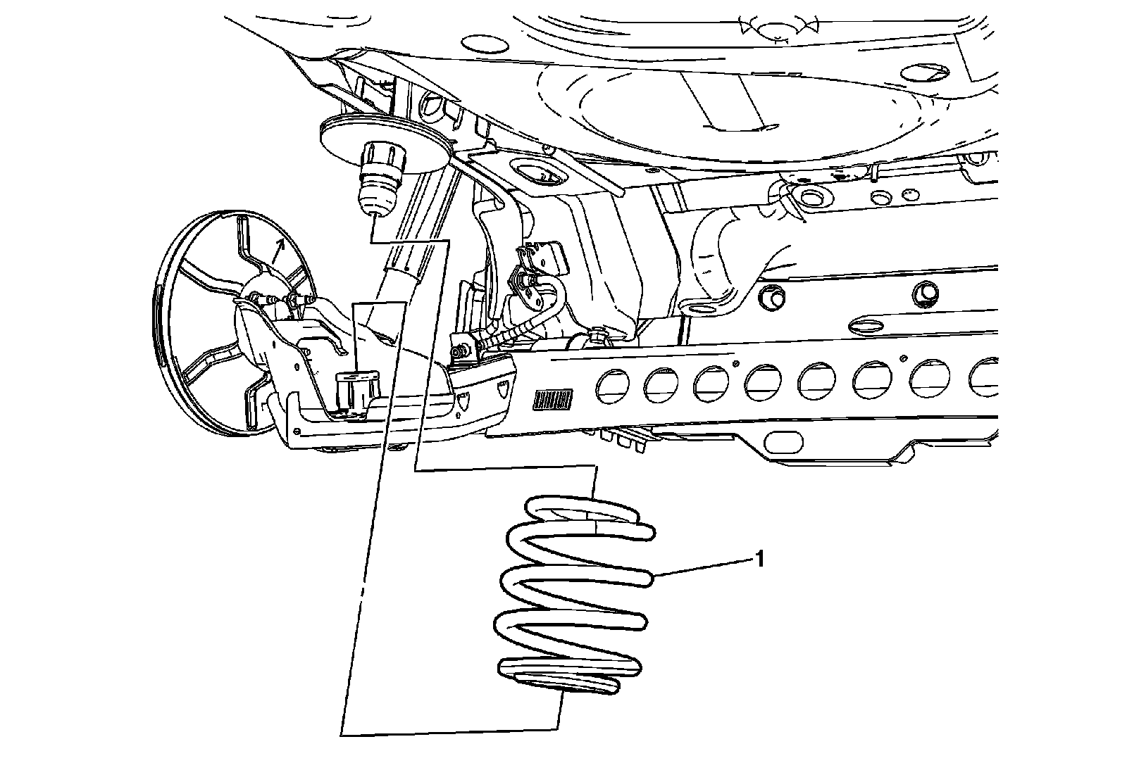Factory diagram — Rear Suspension Coil Spring