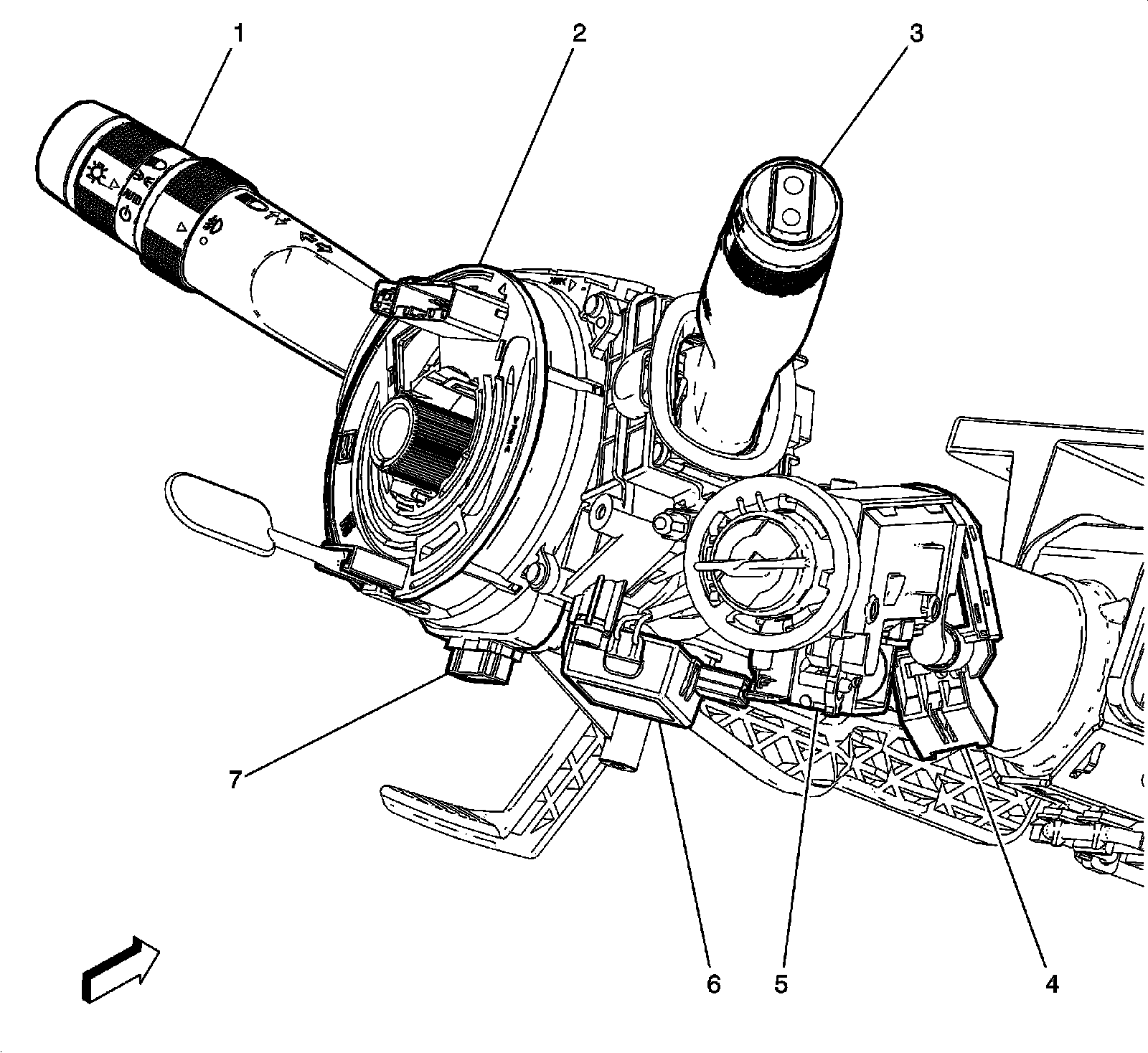 Factory diagram — Ignition Switch