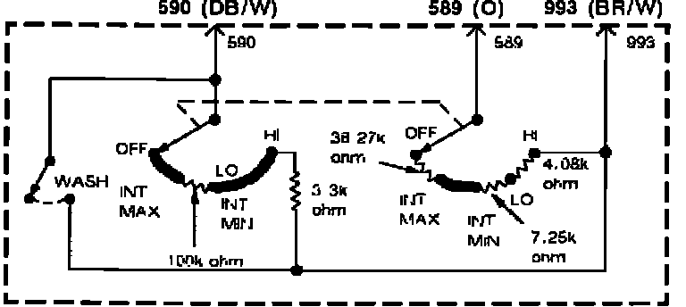 Factory diagram — Wiper Switch