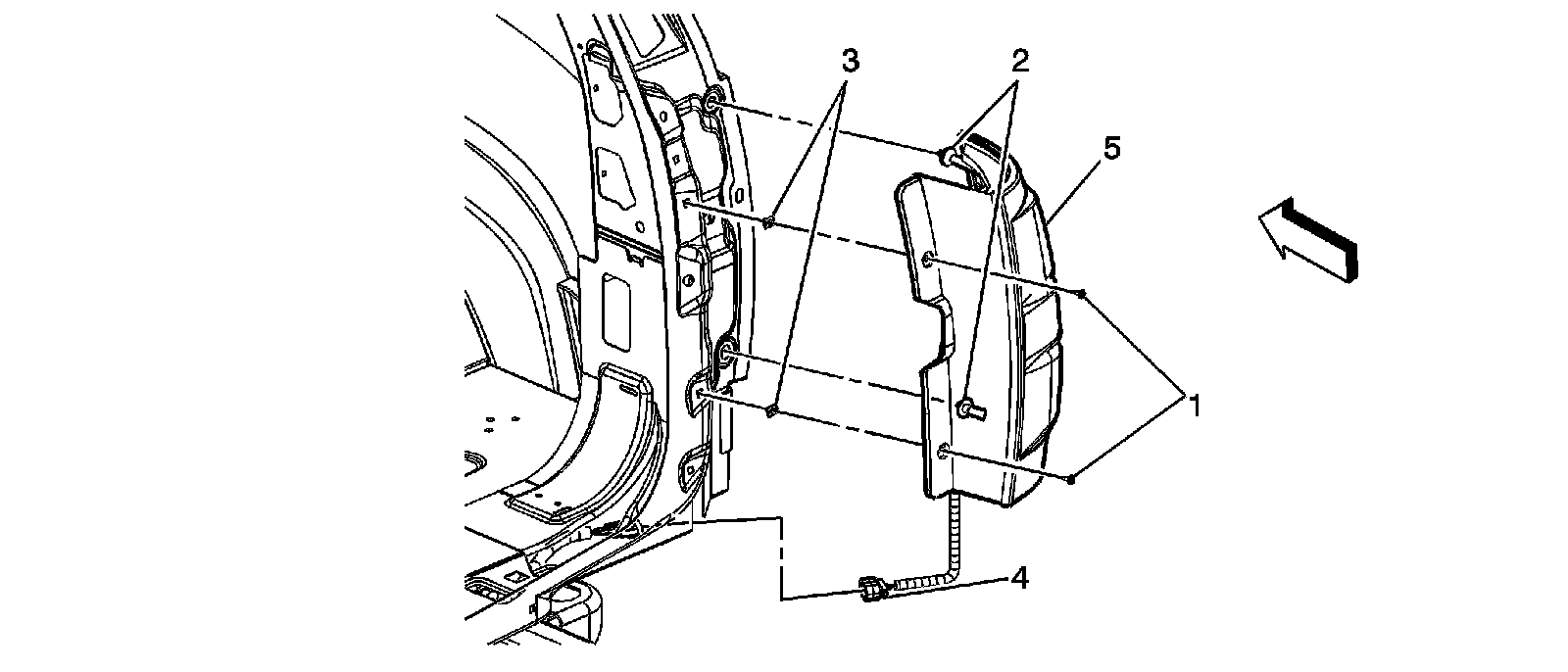 Factory diagram — Brake Light Bulb