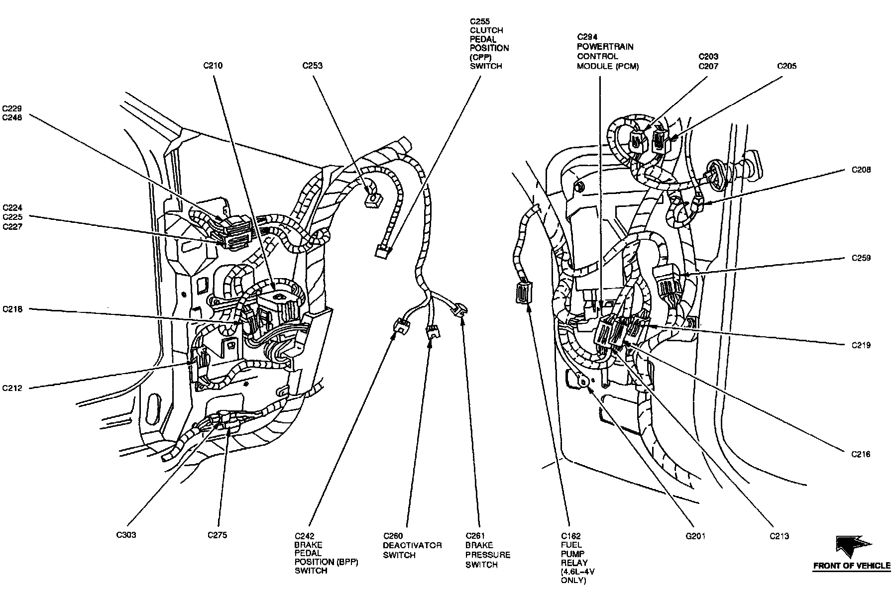 Factory diagram — Engine Control Module