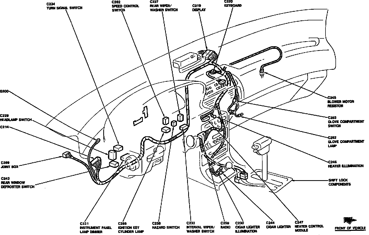 Factory diagram — Cruise Control Switch