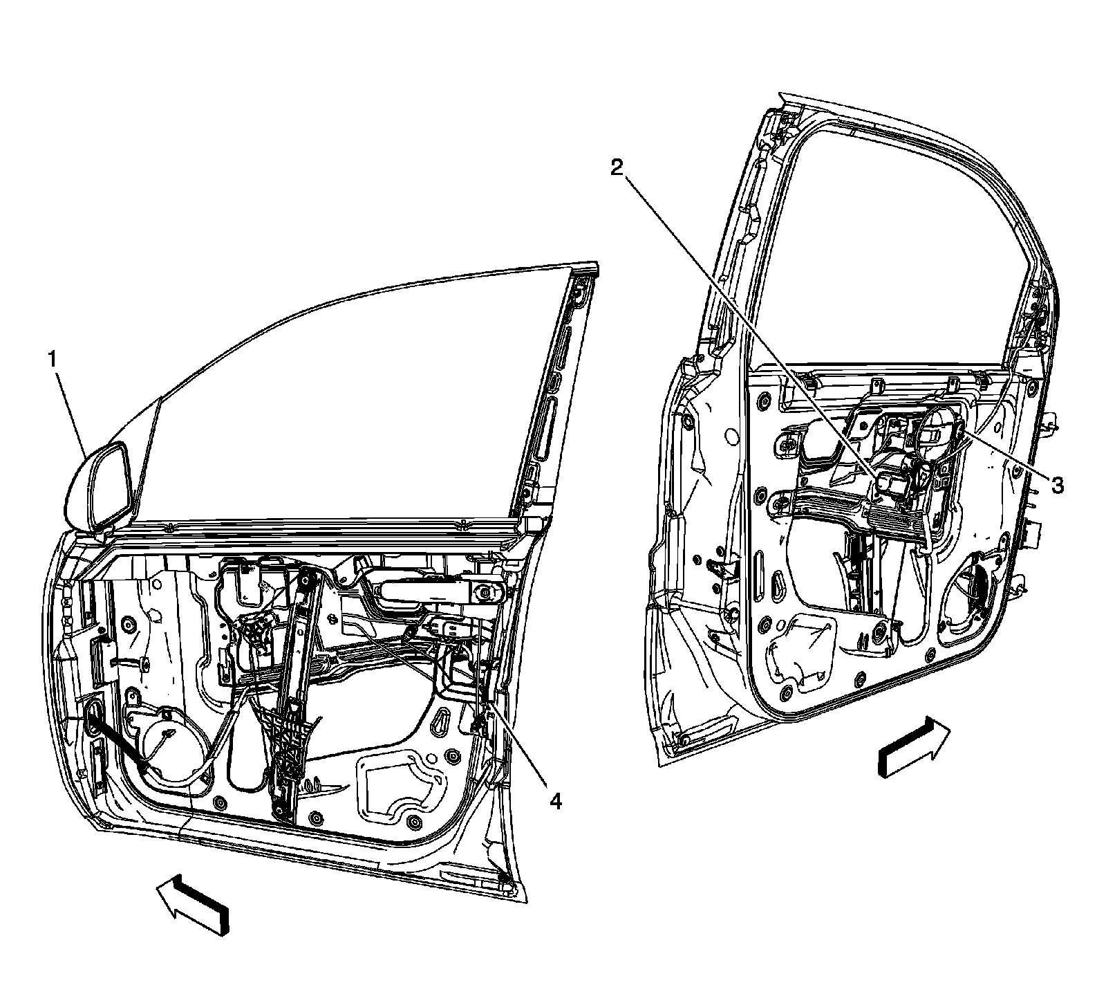 Factory diagram — Power Door Lock Switch