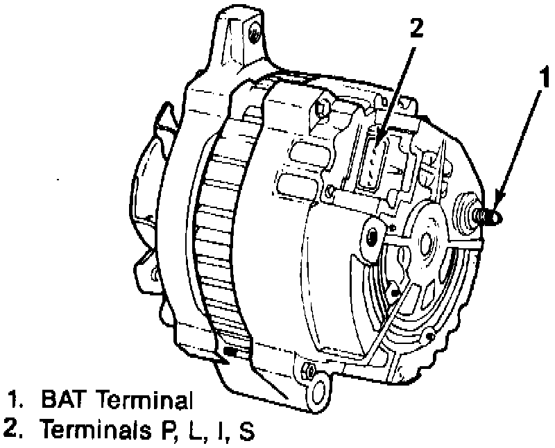 Factory diagram — Alternator