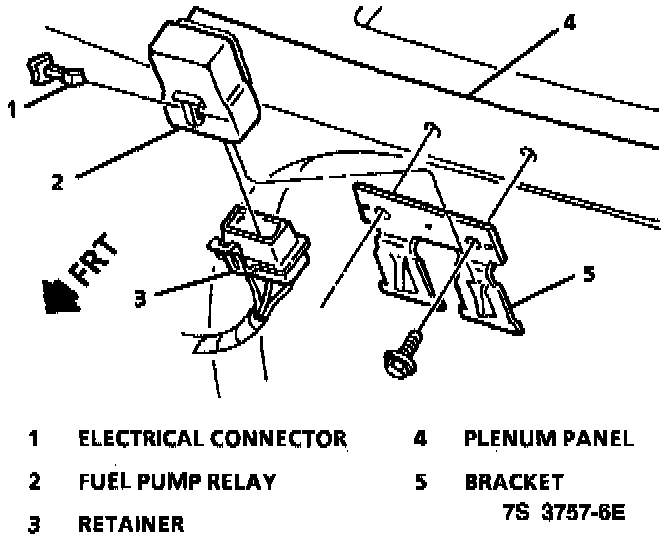Factory diagram — Fuel Pump Relay