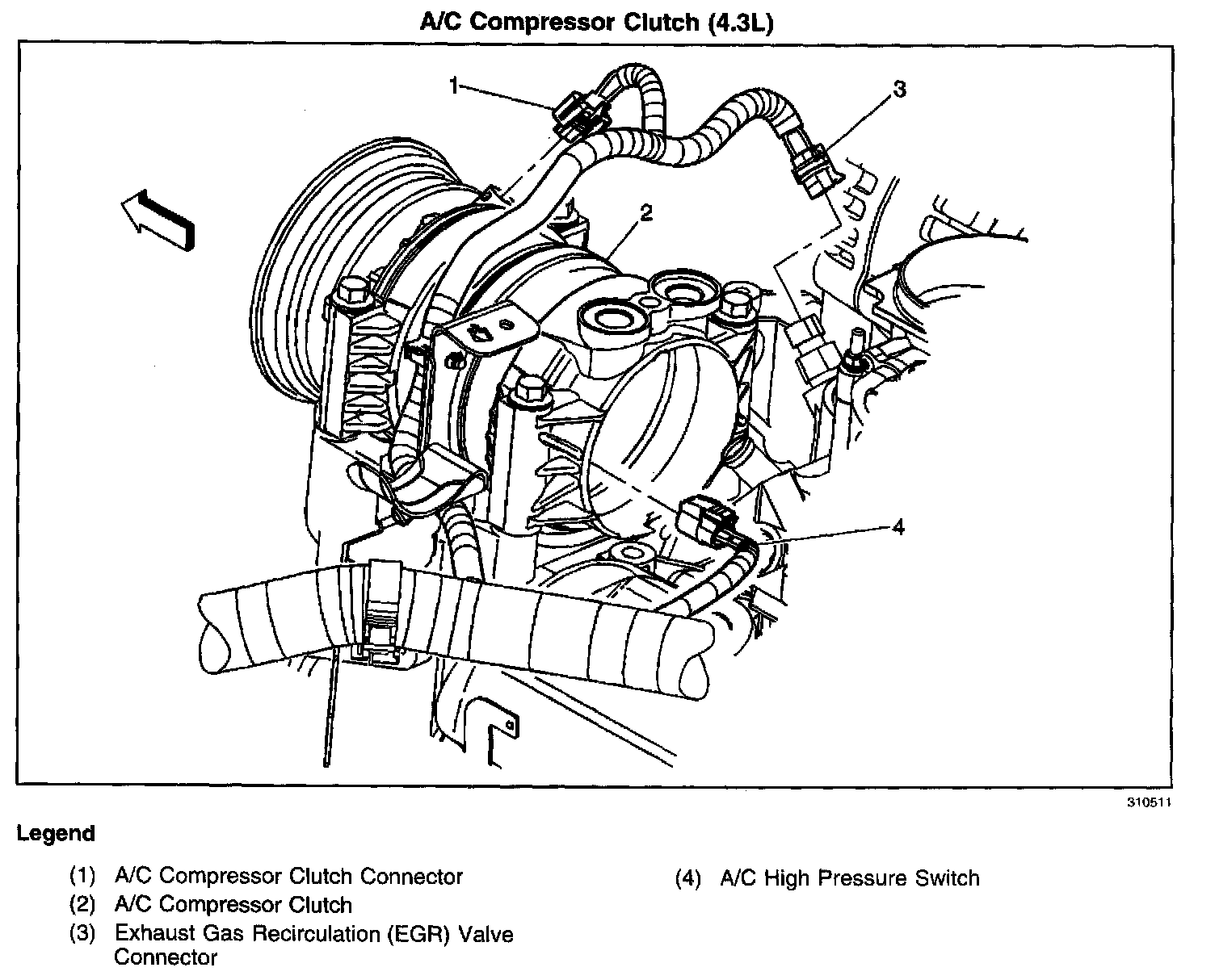 Factory diagram — Compressor Clutch