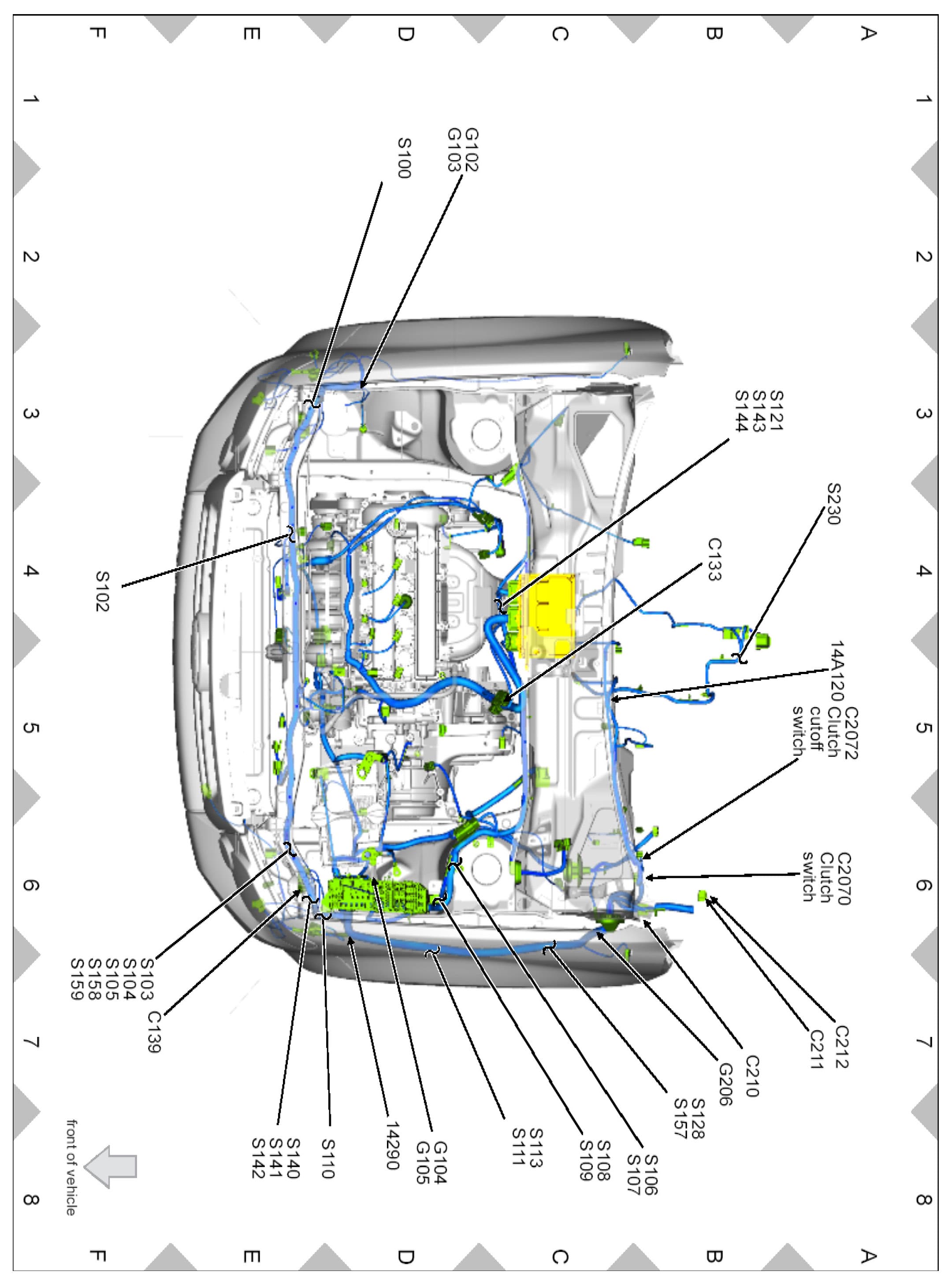 Factory diagram — Clutch Switch
