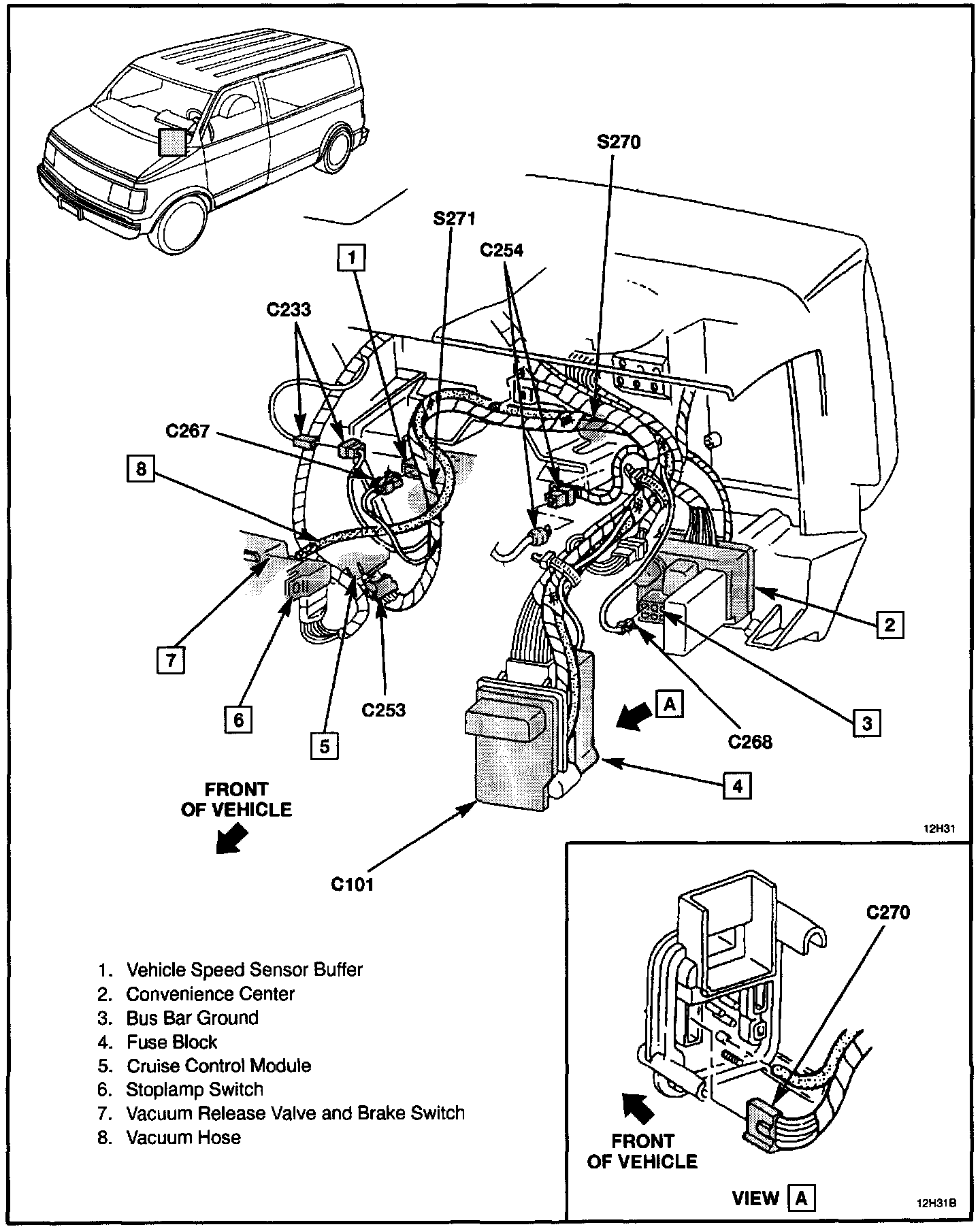 Factory diagram — Brake Light Switch
