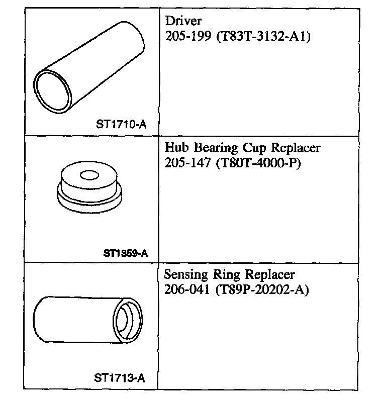 Factory diagram — Ford 8.8 Inch IRS Half Shafts