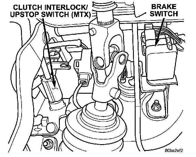 Factory diagram — Clutch Switch