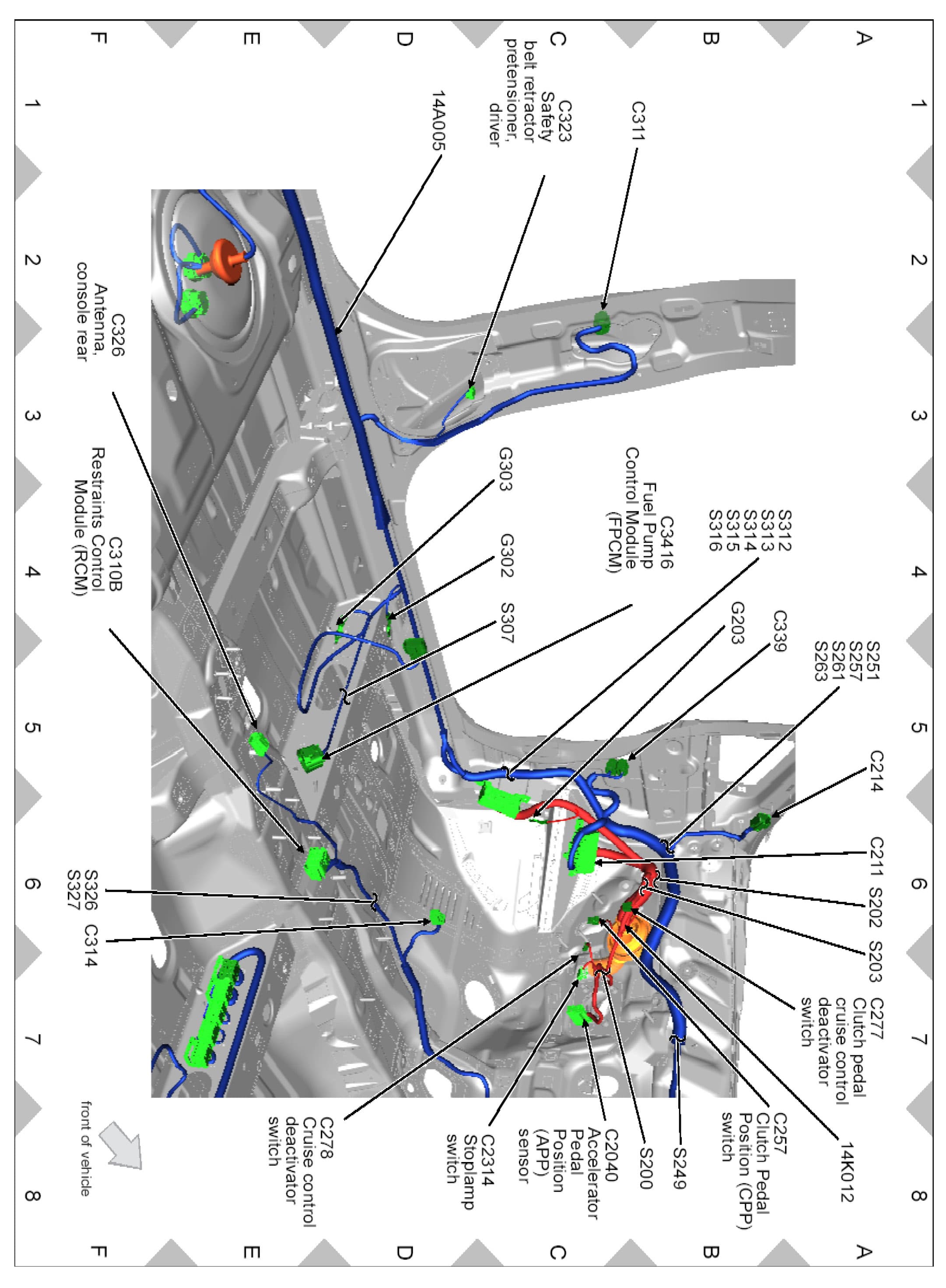 Factory diagram — Clutch Switch