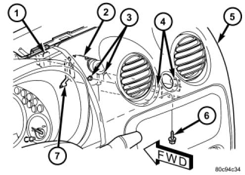 Factory diagram — Hazard Warning Switch