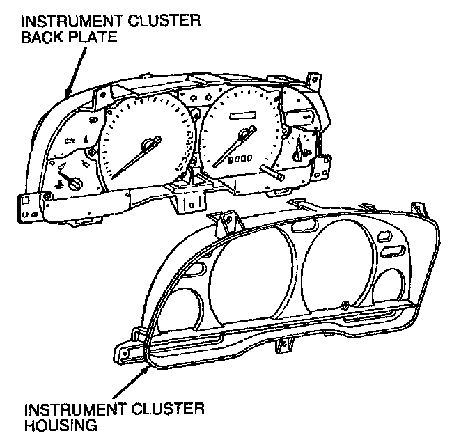 Factory diagram — Instrument Panel Circuit Board