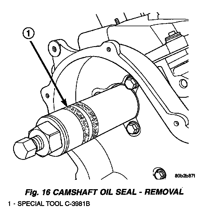 Factory diagram — Camshaft Oil Seal