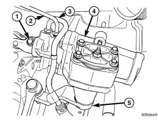 Factory diagram — Power Steering Hose - Removal