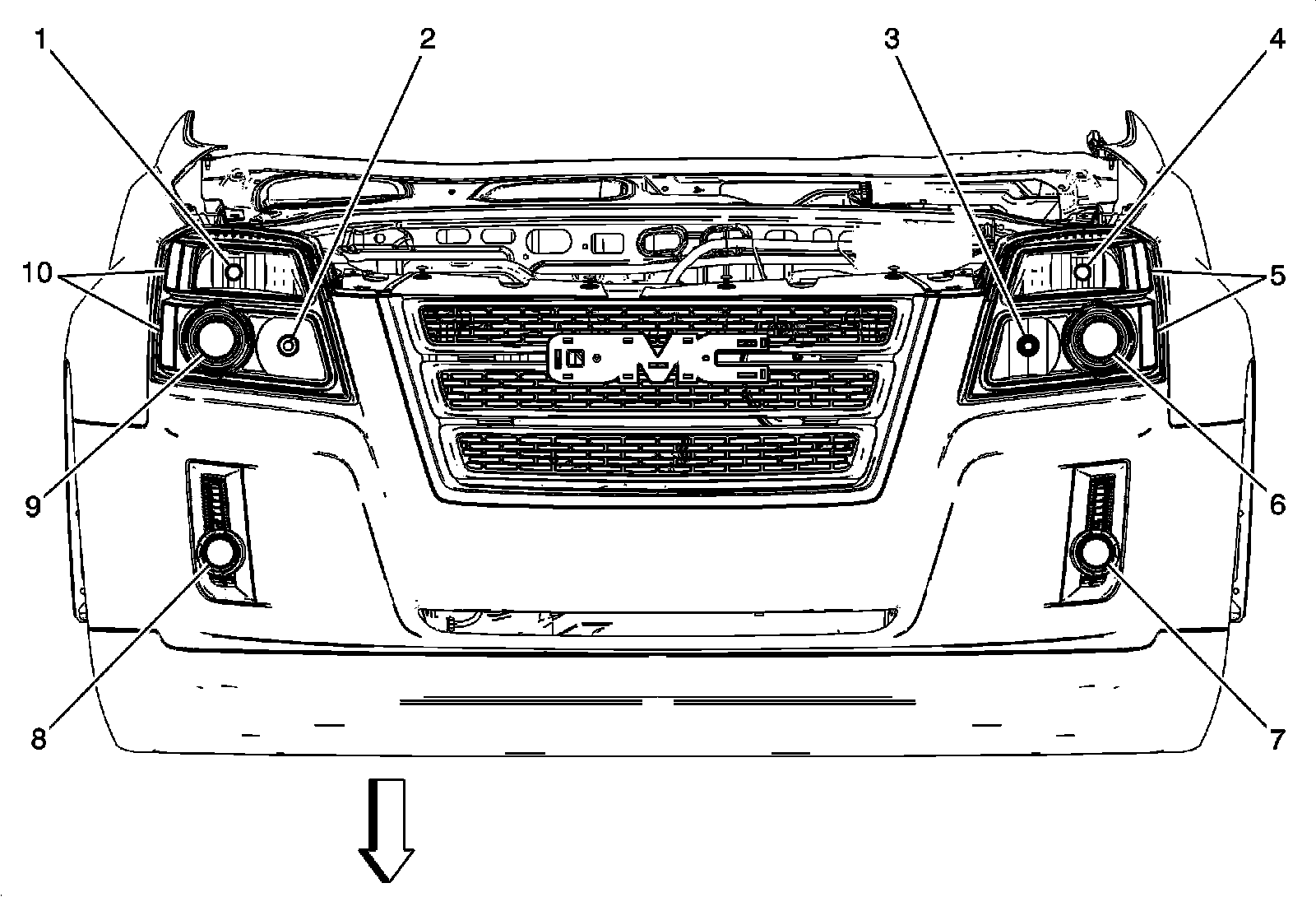 Factory diagram — Headlamp