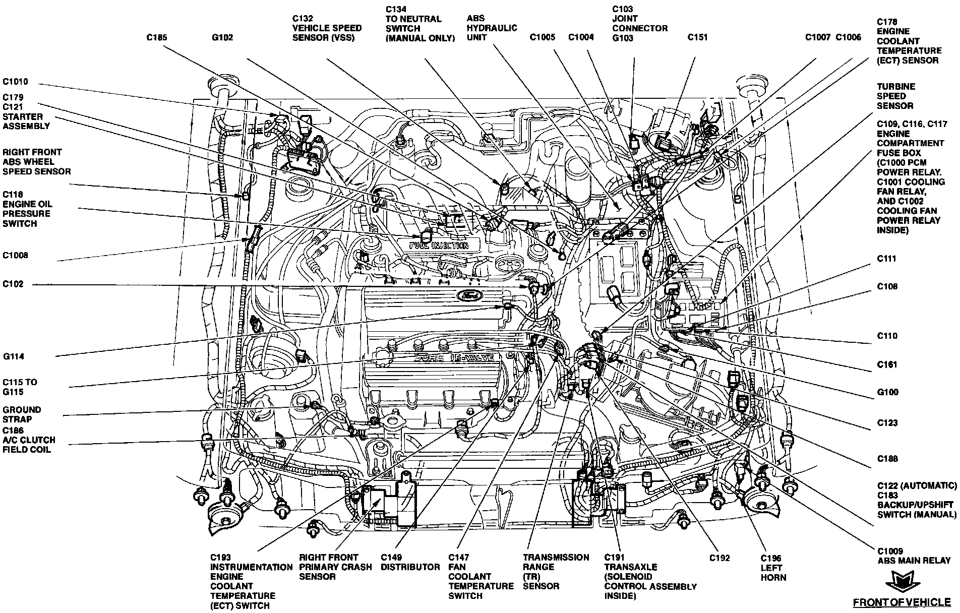 Factory diagram — Backup Lamp Switch