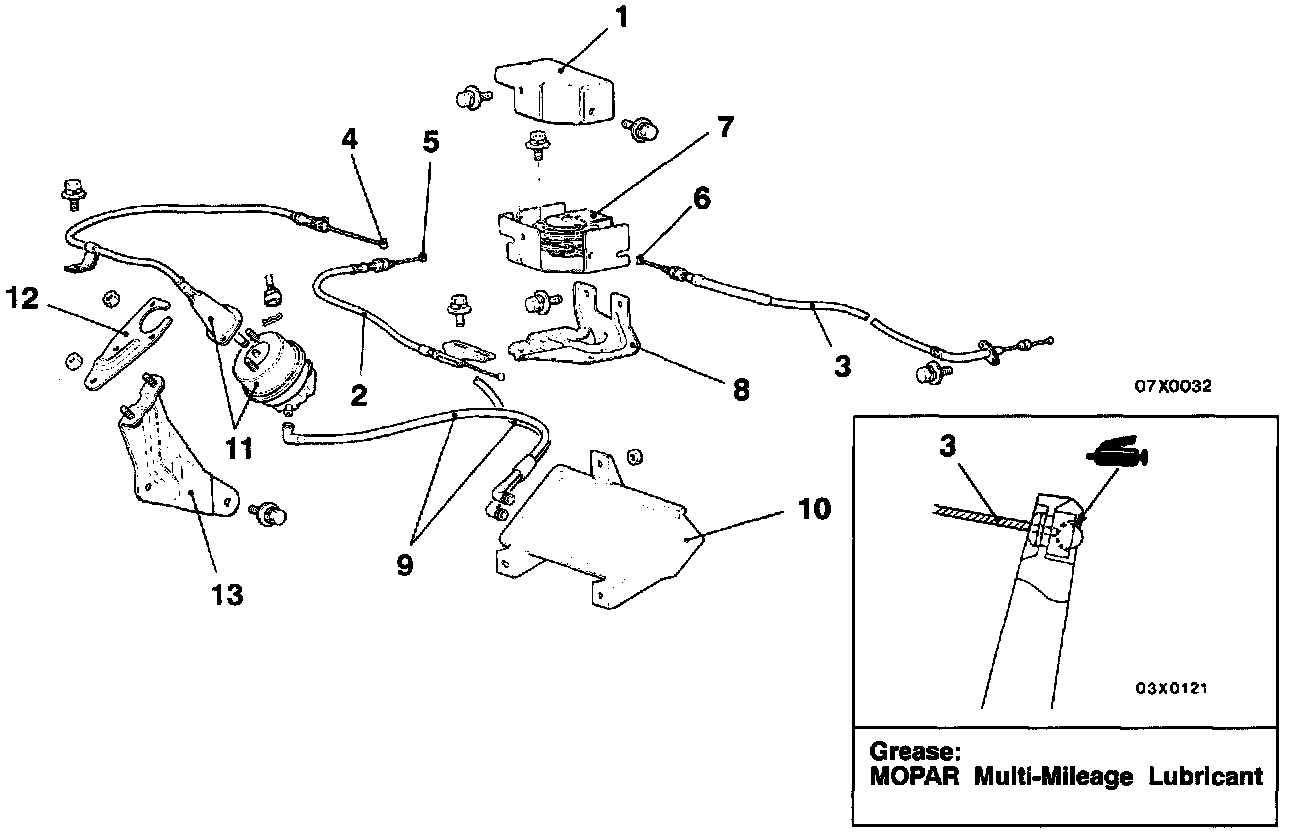 Factory diagram — Cruise Control Vacuum Reservoir