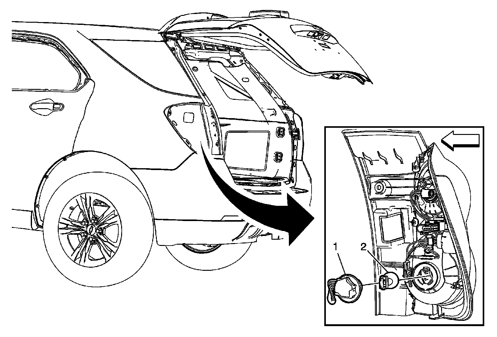 Factory diagram — Brake Light Bulb