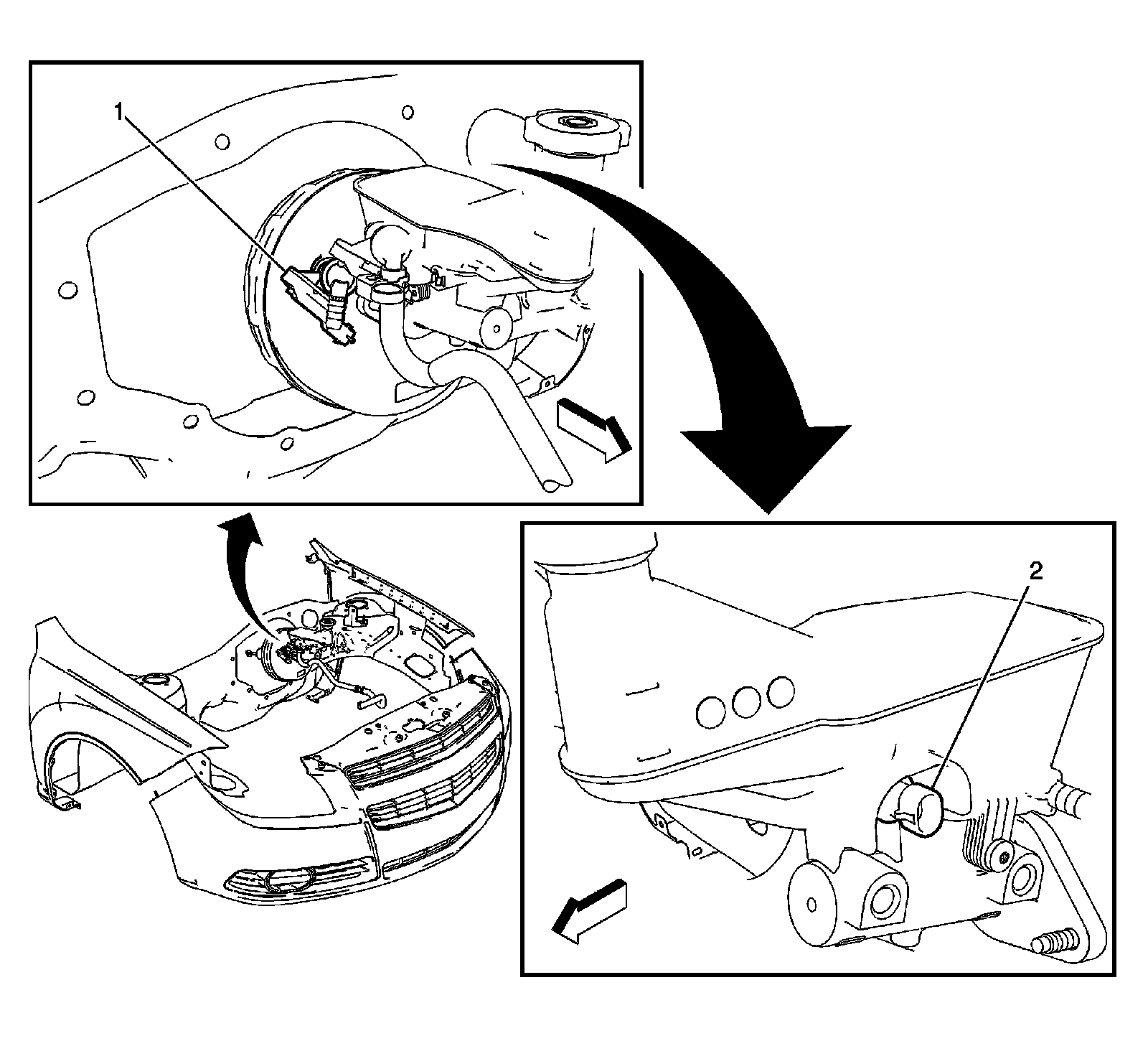 Factory diagram — Brake Fluid Level Sensor/Switch