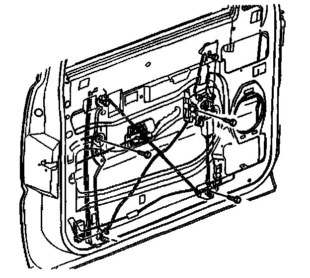 Factory diagram — Front Door Window Regulator