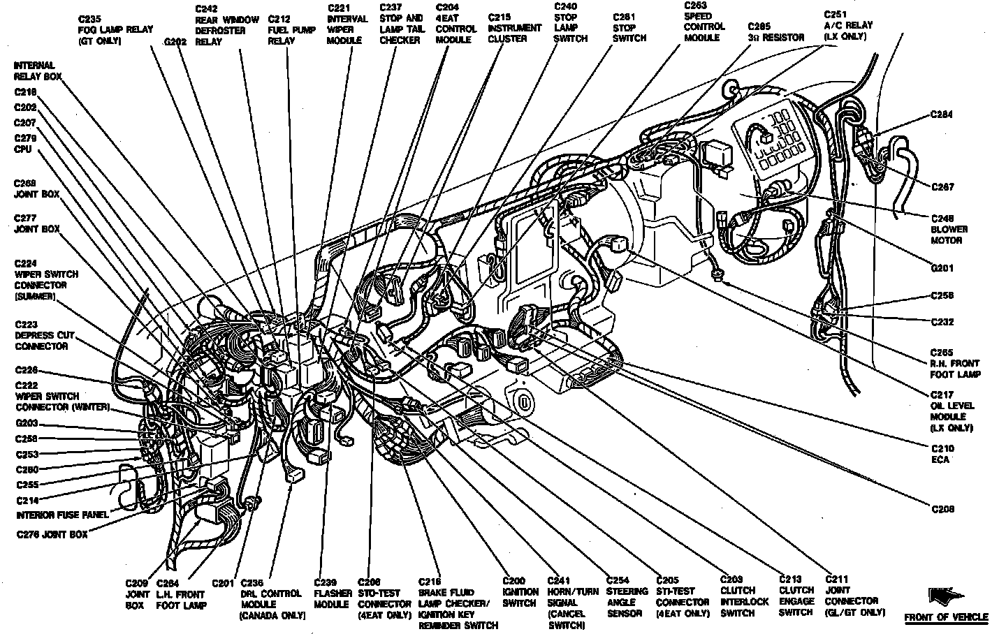 Factory diagram — Cruise Control Module
