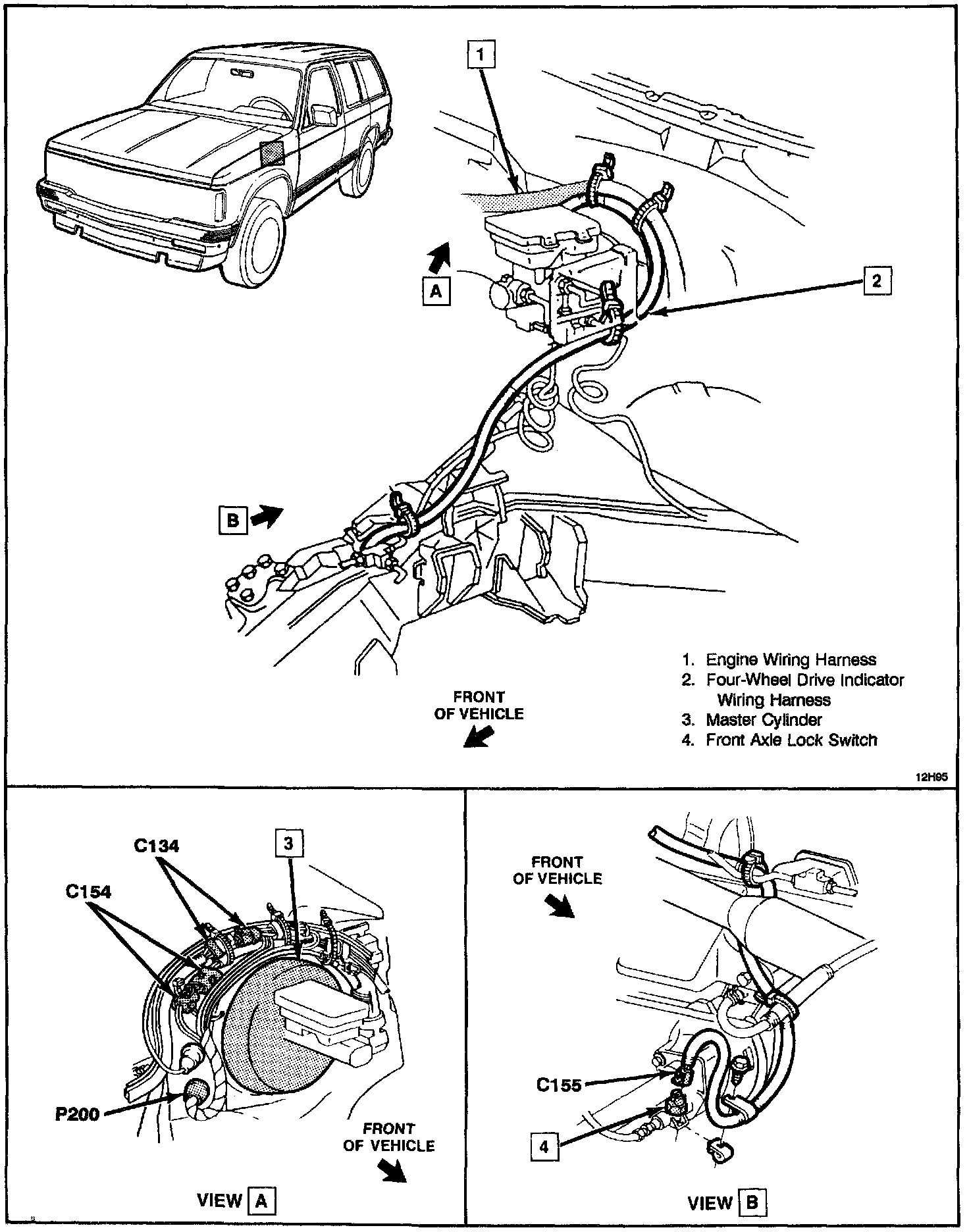 Factory diagram — Transfer Case