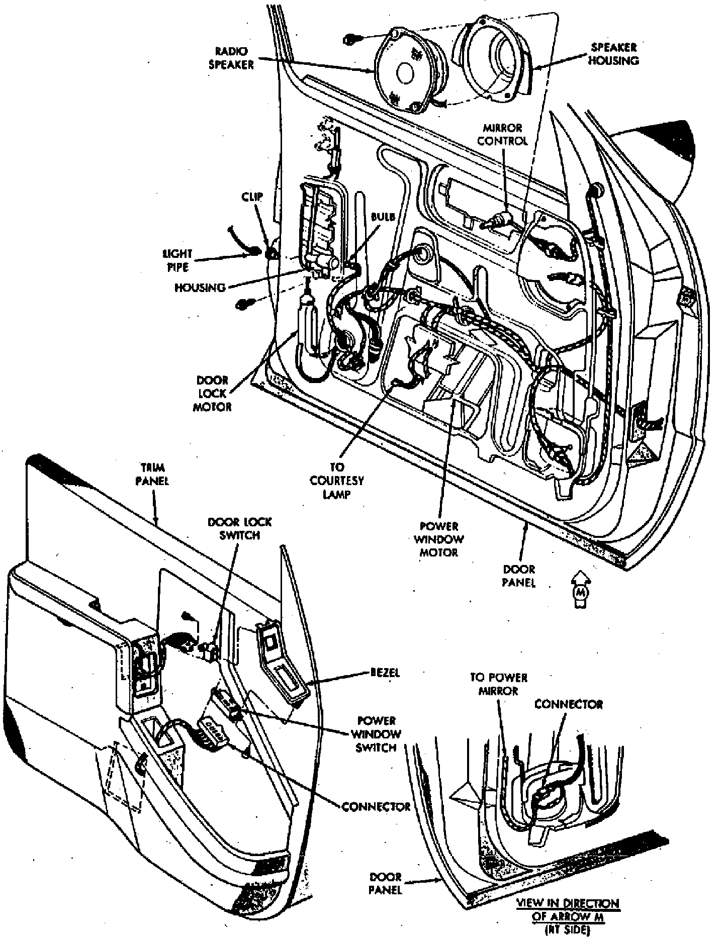 Factory diagram — Power Window Switch