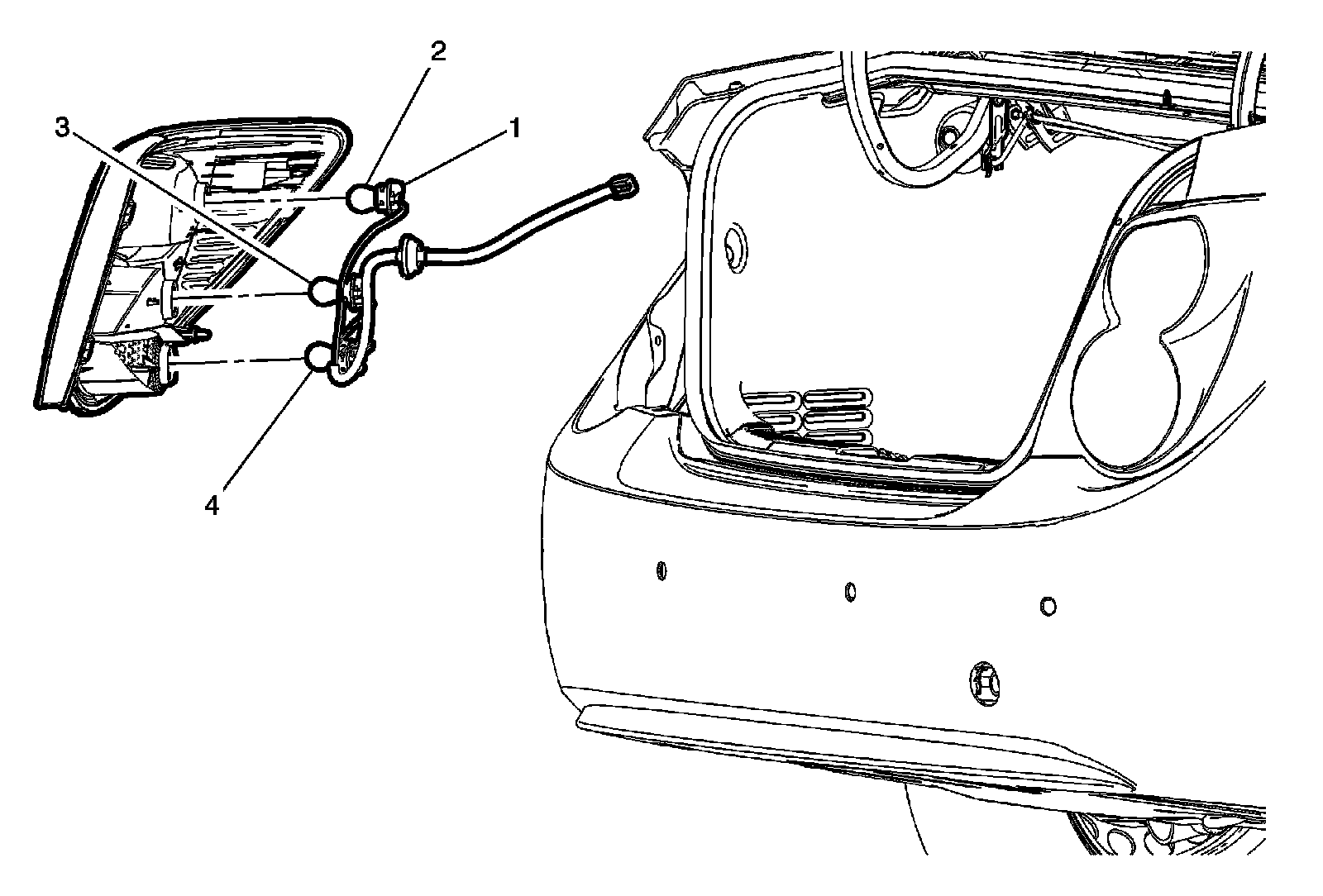 Factory diagram — Brake Light Bulb