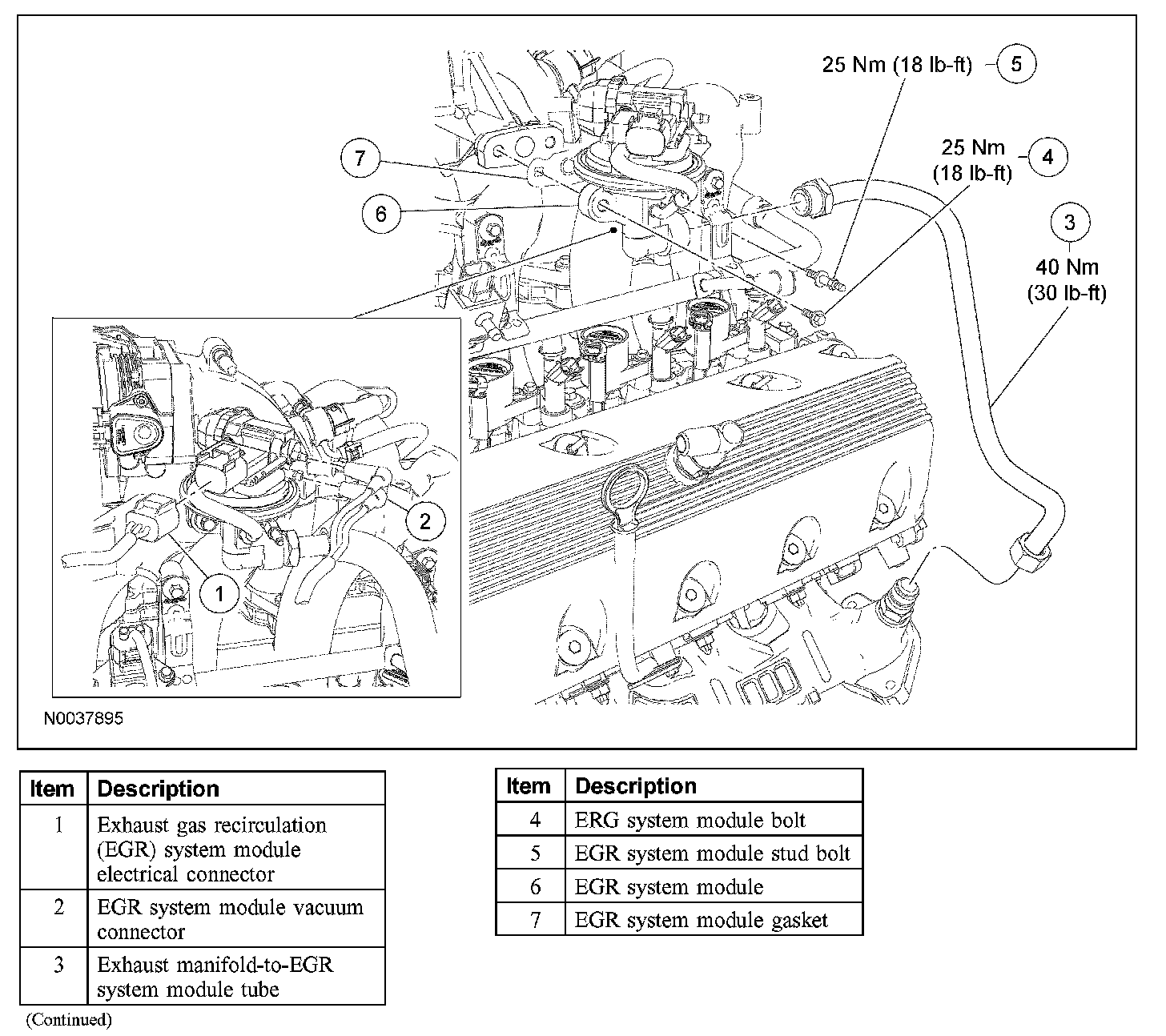 Factory diagram — EGR Tube