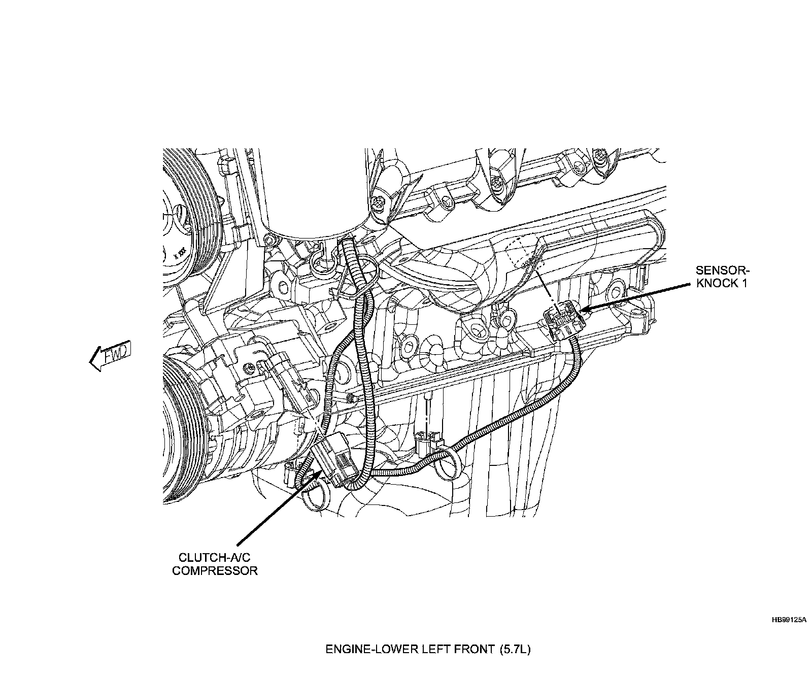 Factory diagram — Compressor Clutch
