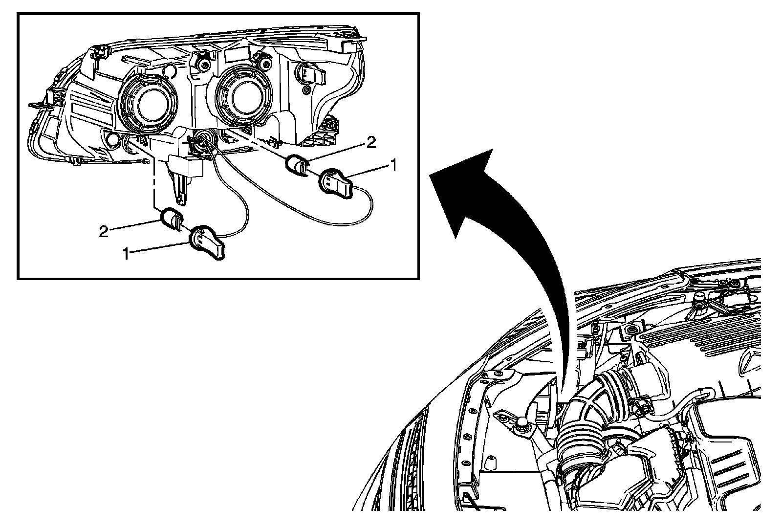 Factory diagram — Turn Signal Bulb