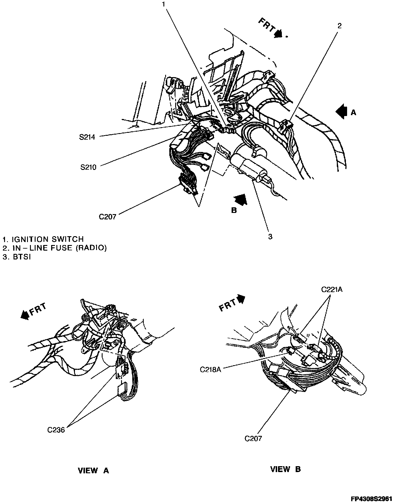 Factory diagram — Steering Column