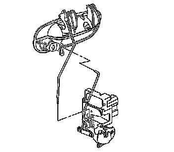 Factory diagram — Front Door Latch