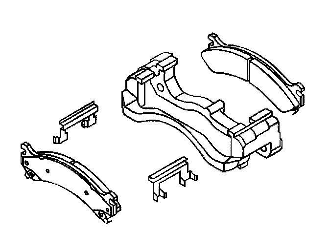 Factory diagram — Brake Pads - Replacement