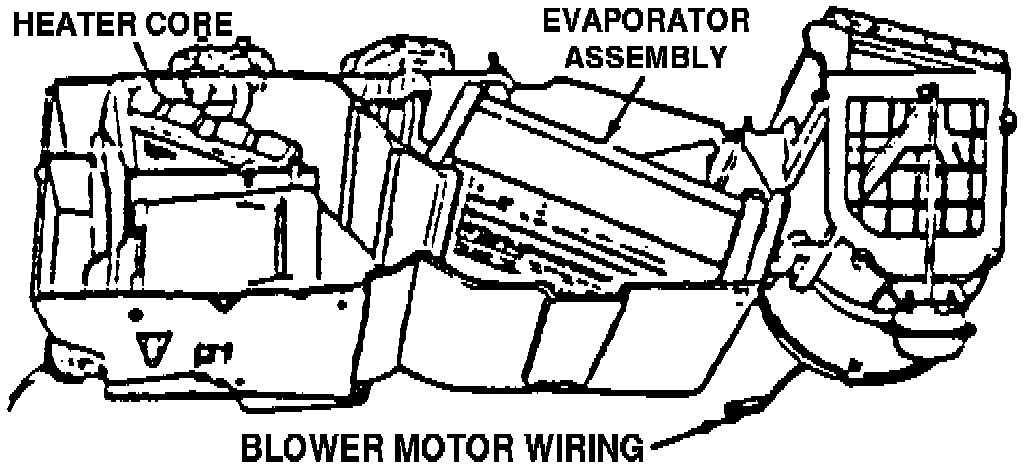 Factory diagram — Heater Core