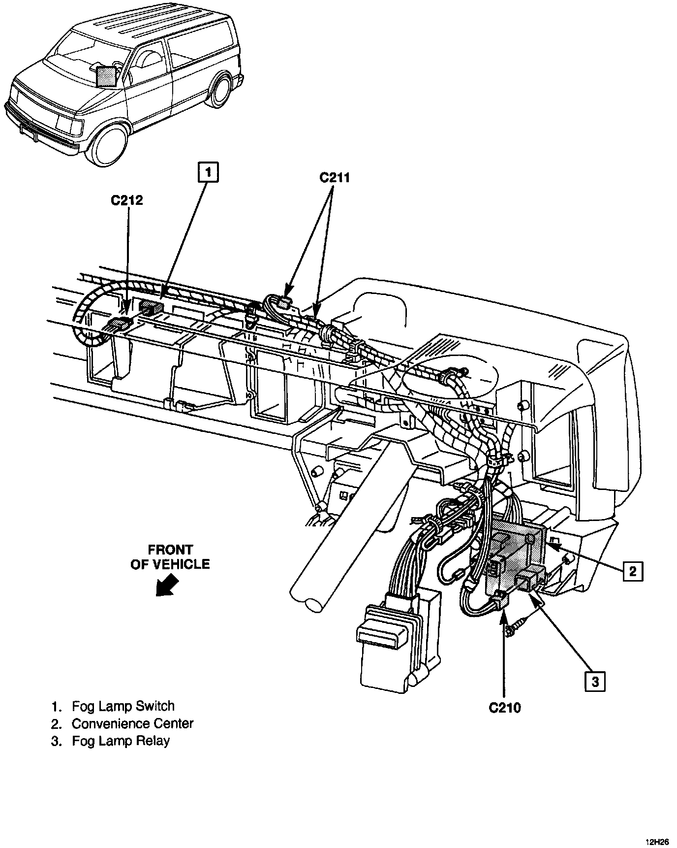 Factory diagram — Fog/Driving Lamp Relay