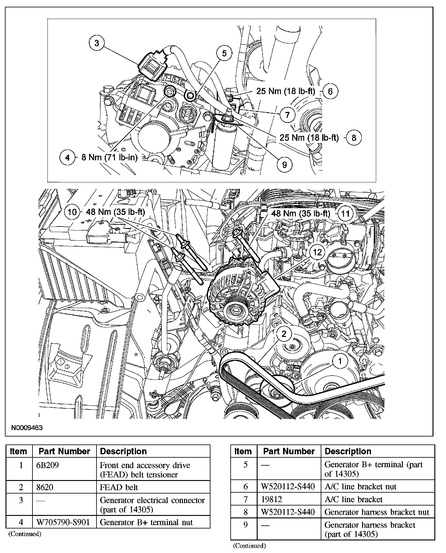 Factory diagram — Alternator