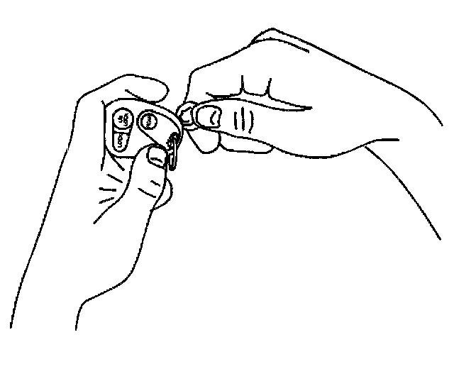 Factory diagram — Keyless Entry Transmitter Battery
