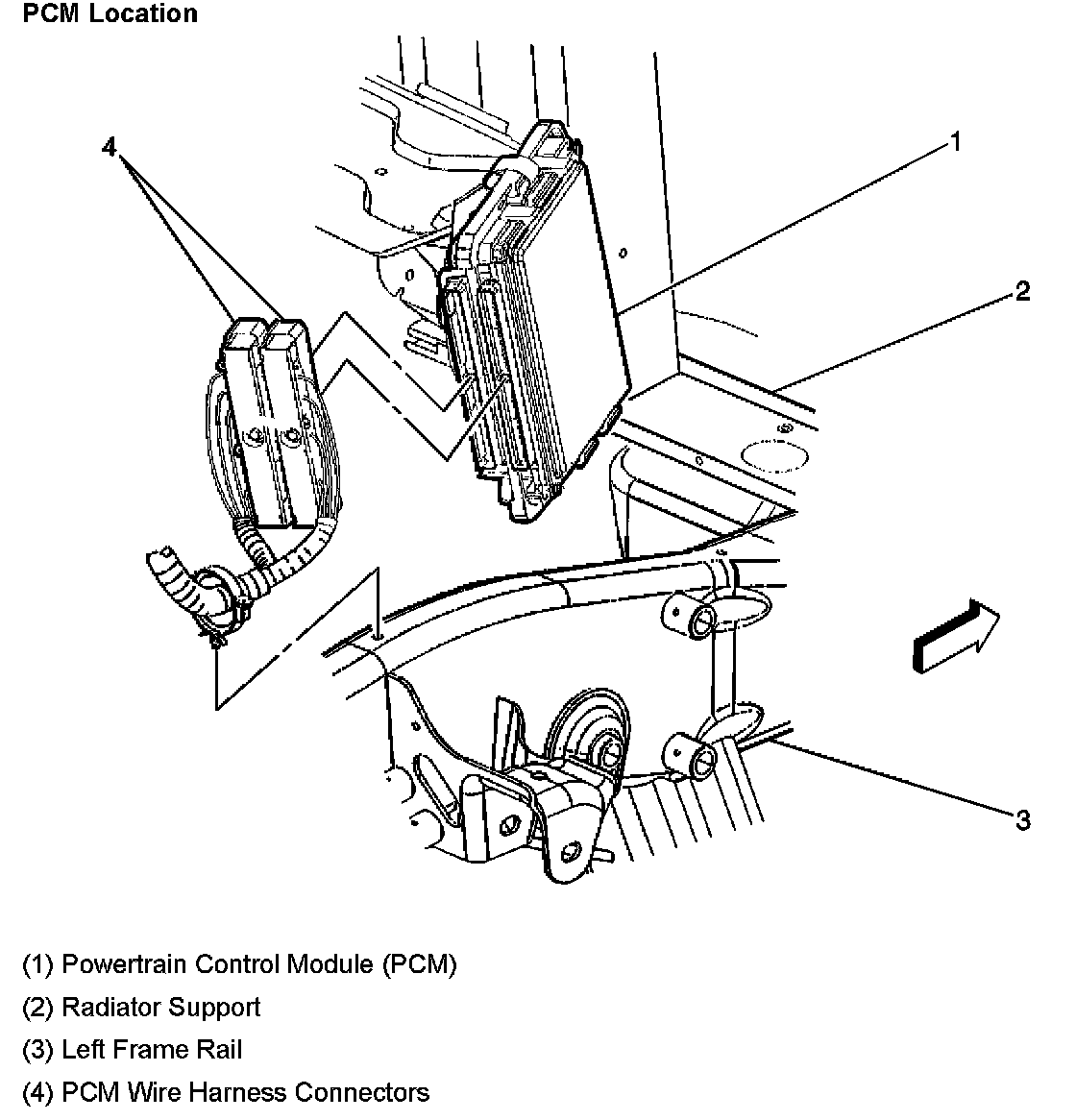 Factory diagram — Engine Control Module