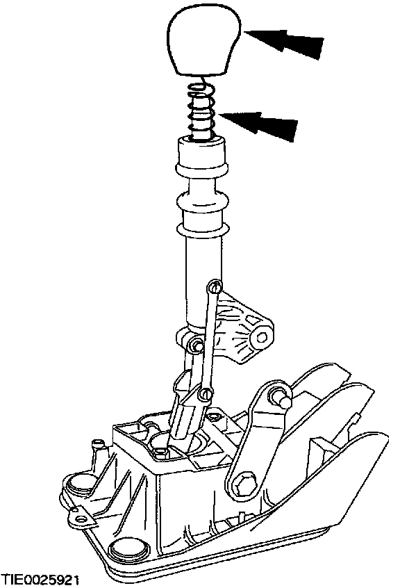 Factory diagram — External Controls MTX75 Transaxle